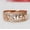 Rose Gold, variant on Women's Sister Letter 14 K Rose Gold Plated Diamond Ring