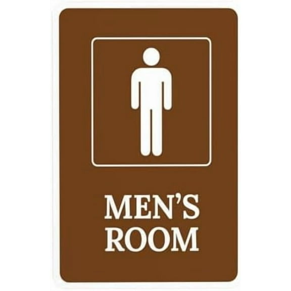 Men's Room Warning,Guide Security Metal Signs for Outdoor Indoor Road Yard Garage Home Busines Street Wall Caution Decor 8 x 12 Inch