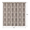thumbnail image 5 of Boho Brown Damask Ethnic Pattern Shower Curtain 72"x72" ,Bathroom Decorative Shower Curtains Set with 12 Hooks,Modern Waterproof Washable Shower Curtain, 5 of 6