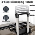 thumbnail image 3 of New York Xpress 3-Piece Hardside Luggage Set, Expandable Suitcases with TSA Lock, 20"/26"/30" Carry-on & Checked, Bronze - WD577, 3 of 11