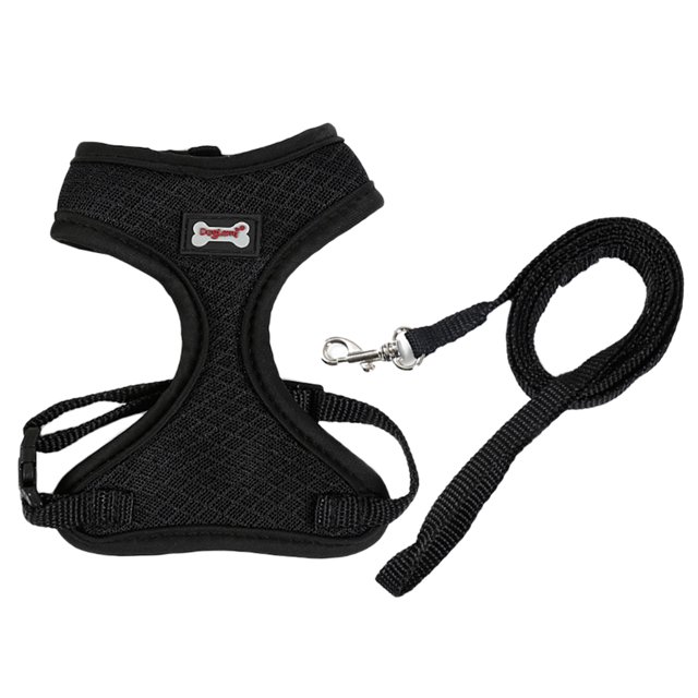 Arnés de malla para gato Sunnimix negro 120 cm