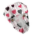 thumbnail image 6 of Valentine's Day Scrub Cap, Heart Print Adjustable Bouffant Hat, Tie Back Working Head Cover for Long Hair White, 6 of 6