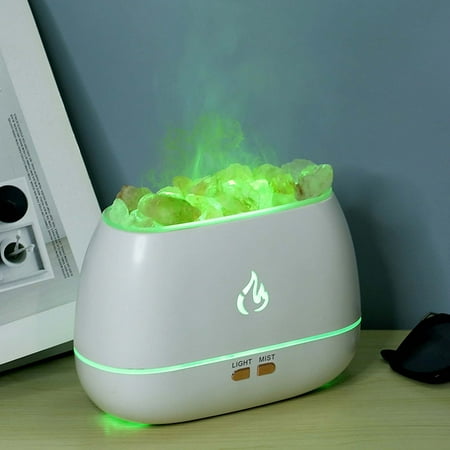 

Rdeuod Humidifier Simulated Flame Seven Color Aromatherapy Machine home Decoration，White