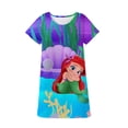 thumbnail image 1 of Camiseta de verano para niñas, camiseta de dibujos animados para niñas, ropa para niños, camisetas de manga corta de Reina de la nieve congelada de Disney, vestido para niños 9T-10T Gao Jinjia LED, 1 of 2