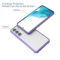 thumbnail image 6 of Compatible with Samsung Galaxy S24 Case Clear, Luxury Transparent Bling Soft TPU Women Girls Shockproof Protective Anti-Scratch Anti-Yellowing Phone Case Designed for S24, Lightpurple, 6 of 6