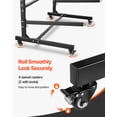 thumbnail image 5 of VEVOR Kayak Storage Rack for 3 Kayaks, Holds 200 lbs, Heavy Duty Adjustable Freestanding Stand with Lockable Wheels for Indoor Outdoor Garage Shed Dock, Holder for Canoe, SUP, Surfboard & Paddleboard, 5 of 9