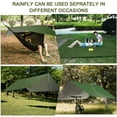 thumbnail image 4 of Portable Camping Hammock with Rain Fly Tarp & Mosquito Net - Single/Double Hammock Tent for Backpacking, Hiking, Travel & Yard - Lightweight, Durable & Easy Setup (Green), 4 of 8