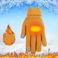 thumbnail image 1 of Women Men Warm Stretch Knitted Gloves Mittens Winter Keep Warm Knitting Golves Outdoor Riding Mittens, 1 of 4