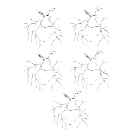 5 Copper Plating Silver/Gold Branch Blank Base Necklace Pendants Retro Branch Pendants DIY Jewelry Making Supplies