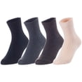 thumbnail image 2 of Lovely Annie Unisex Children's 4 Pairs Thick & Warm, Comfy, Durable Wool Crew Socks. Perfect as Winter Snow Sock and All Seasons LK08 Size 9Y-11Y (Random), 2 of 4