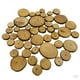 thumbnail image 1 of 100 Piezas 20-40mm Rebanadas de Troncos de Rebanada de árbol de Pino Artesanía Rústica Natural para Accesorios de Decoración de Centro de Gloria Rebanadas de madera, 1 of 9