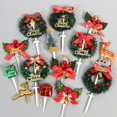 thumbnail image 3 of Adornos para tartas de Navidad, suministros para fiesta de té, adornos para tartas de Navidad, accesorios de decoración, novedad de 2023, 3 of 4