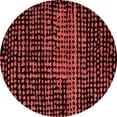 thumbnail image 1 of Ahgly Company Machine Washable Indoor Round Abstract Red Modern Area Rugs, 3' Round, 1 of 4