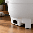 Unbranded Arctic White Mini Electric Rice Cooker with Ceramic Bowl, 3.5 ...