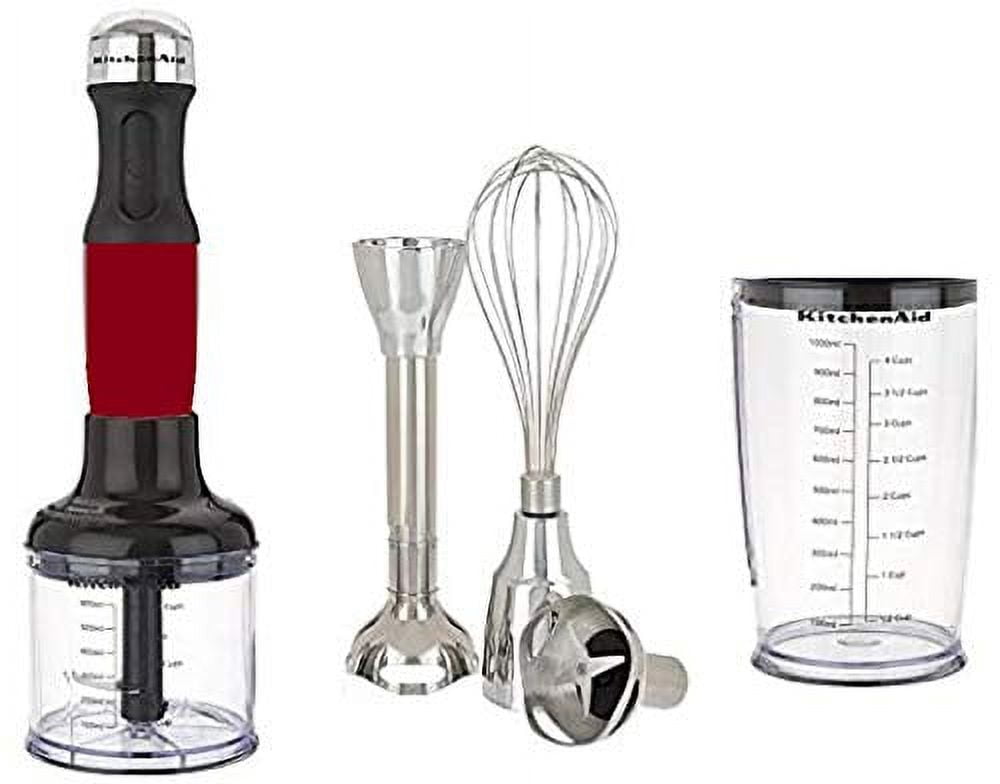 KitchenAid 3-Speed Hand Blender with Whisk & Chopper Attachments