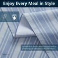 thumbnail image 5 of Mainstays PEVA Everyday, Indoor & Outdoor Tablecloth 60" x 84" Saville Blue Stripe, 5 of 10