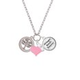 thumbnail image 2 of Delight Jewelry Stainless Steel Mighty Oak Tree of Life - Light Pink Heart Nurse Strong Zoe Necklace, 2 of 4
