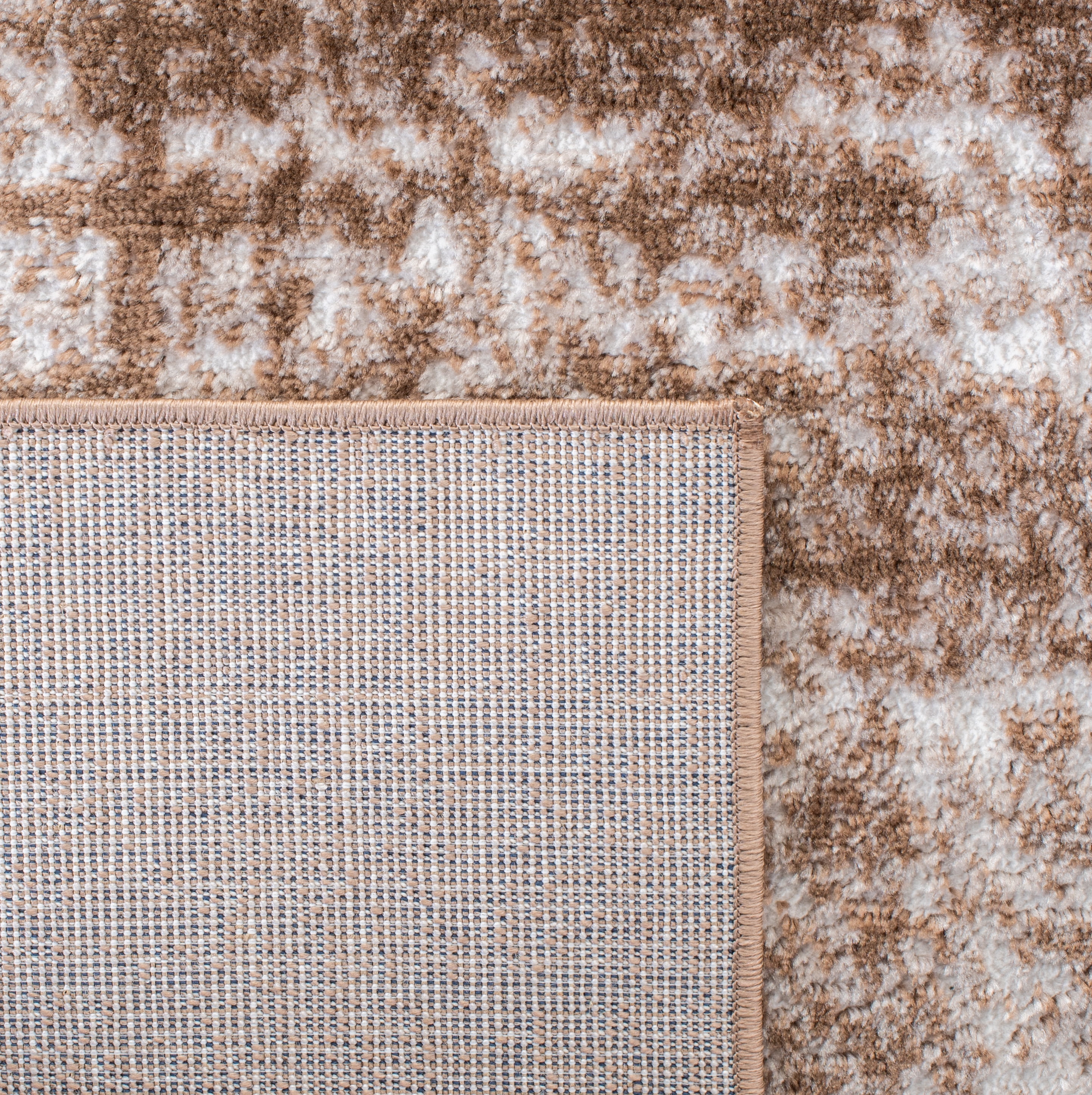 SAFAVIEH Skyler Elsie Abstract Area Rug, Brown/Ivory, 9' x 12'