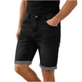 thumbnail image 2 of LONKITO Mens Jean Shorts Outdoor Work Casual Denim Shorts with Pockets for 2026 Summer Clothes Size S, 2 of 8