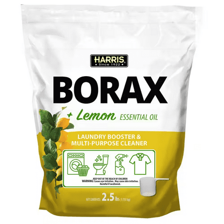 2.5 lbs. Borax Laundry Booster and Multi-Purpose Cleaner with Lemon Essential Oil