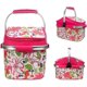 thumbnail image 2 of Bolsa térmica plegable para picnic de 20 l, ideal para acampar, hacer senderismo, playa, barbacoas y picnics al aire libre (rosa), 2 of 4