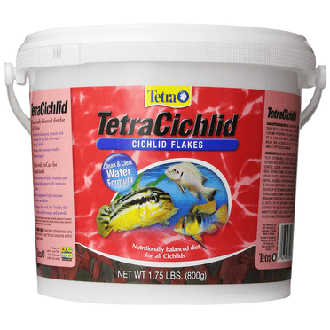 Tetra TetraCichlid Flakes 1.75 Pounds, Clear Water Advanced