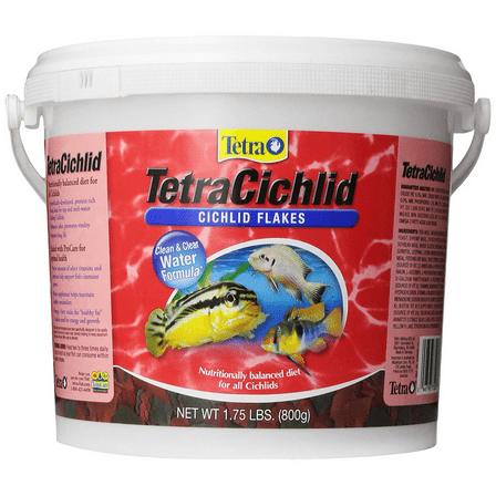 Tetra TetraCichlid Flakes 1.75 Pounds, Clear Water Advanced