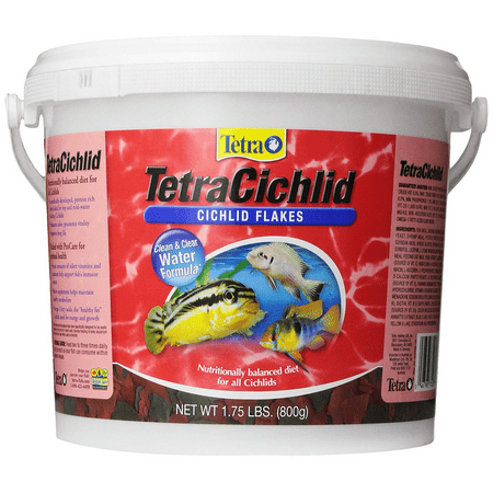TetraCichlid Cichlid Flakes 1.75 Pounds, Clear Water