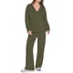 thumbnail image 2 of Conjuntos de Dos Piezas para Mujer, Moda de Otoño 2025, Pantalones Anchos, Conjunto de Estar por Casa, para Viajes y Vacaciones. Verde M, 2 of 9
