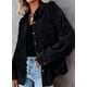 thumbnail image 3 of Camisas de pana con botones para mujer, blusas de manga larga estilo boyfriend, de gran tamaño, chaquetas informales con cuello$Camisas de pana para mujer, camisa de manga larga con, 3 of 5