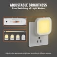thumbnail image 5 of LED Night Light 2 Pack 0.6W 3000K Soft White Dusk to Dawn Sensor for Bedroom Bathroom Hallway, 5 of 6