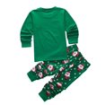 thumbnail image 3 of Conjunto de pijamas para chico, ropa para bebé, ropa de dormir para niña, ropa de dormir para niños, pijamas navideños de Papá Noel, conjunto de ropa de algodón 2-7T, 3 of 4