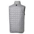 thumbnail image 3 of Men's Cutter & Buck Gray Toledo Mud Hens Rainier PrimaLoft Eco Insulated Full-Zip Puffer Vest, 3 of 3