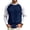 Navy, variant on UDAUDU Mens Shirts Crew Neck Raglan Block Casual Soft Long Sleeve T Shirts Daily Wear Basic Tops L