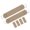 light brown, variant on 4Pcs Elastic Shoelaces With Metal Hooks Clasps Anti Slip Heel Retention Laces For Casual Footwear Boot Slip On Sandals