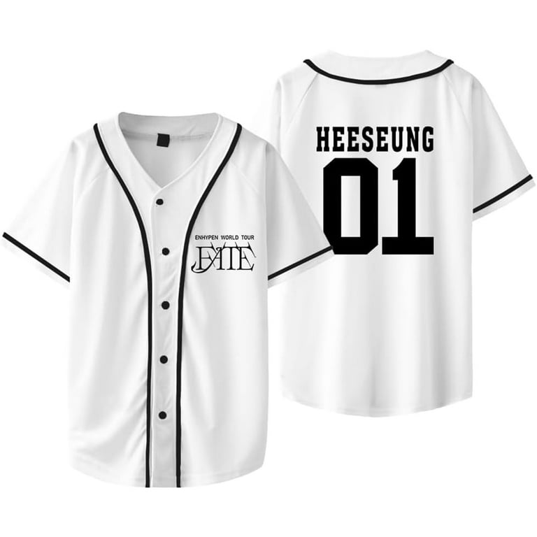 enhypenユニフォーム　フーディ ENHYPEN Dodgers Baseball Jersey Engene Merch Shirt Kpop