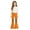 Orange YWQIPT18, variant on KEXE Cute Pants For Girls Youth Girls Retro Lace Up Bell Bottom Jeans High Waist Summer Street Denim Pants(Orange,8-9 Years)
