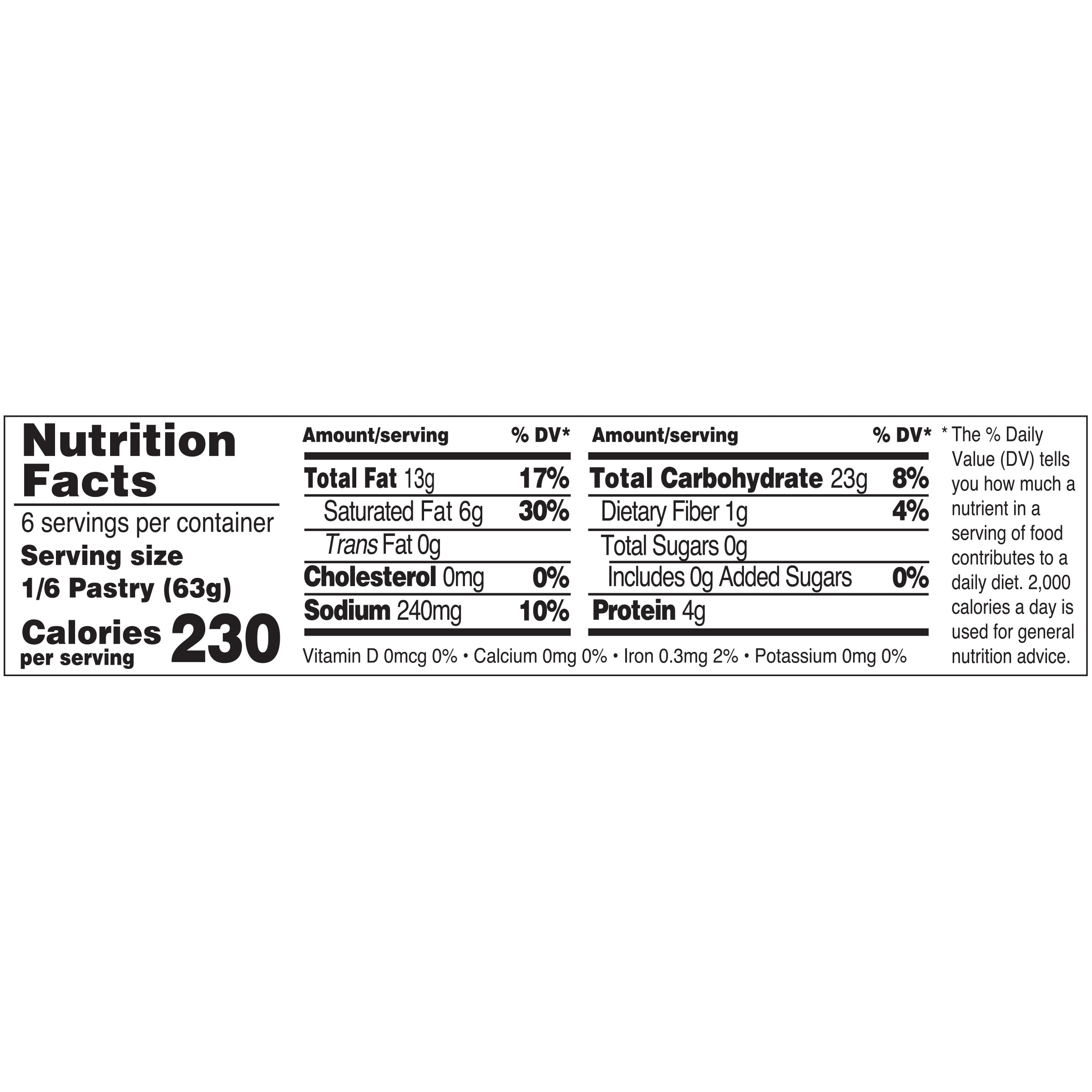 Jus-Rol Flaky & Layered Puff Pastry Sheet, Pre-Rolled Refrigerated Dough, 13.2 oz, 1 Sheet, For Sweet or Savory Baking