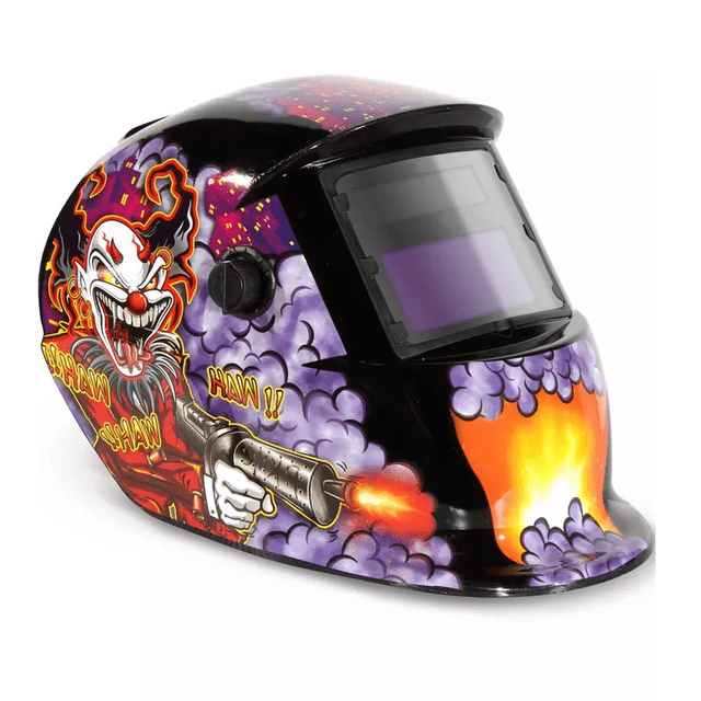 Careta De Soldar Uso Industrial Soldadura Electronica Diseño Payaso morado