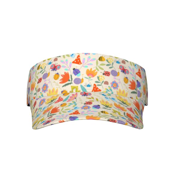 KLL Sport Sun Visor Hats Ball Caps Empty Top Baseball Sun Cap for Men Women-Insects In Plants
