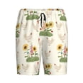 thumbnail image 3 of Picia Flowers And Hens Pajama Shorts for Men, Men's Pajama Bottoms, Sleepwear,Short Pajama Pants-Small, 3 of 9