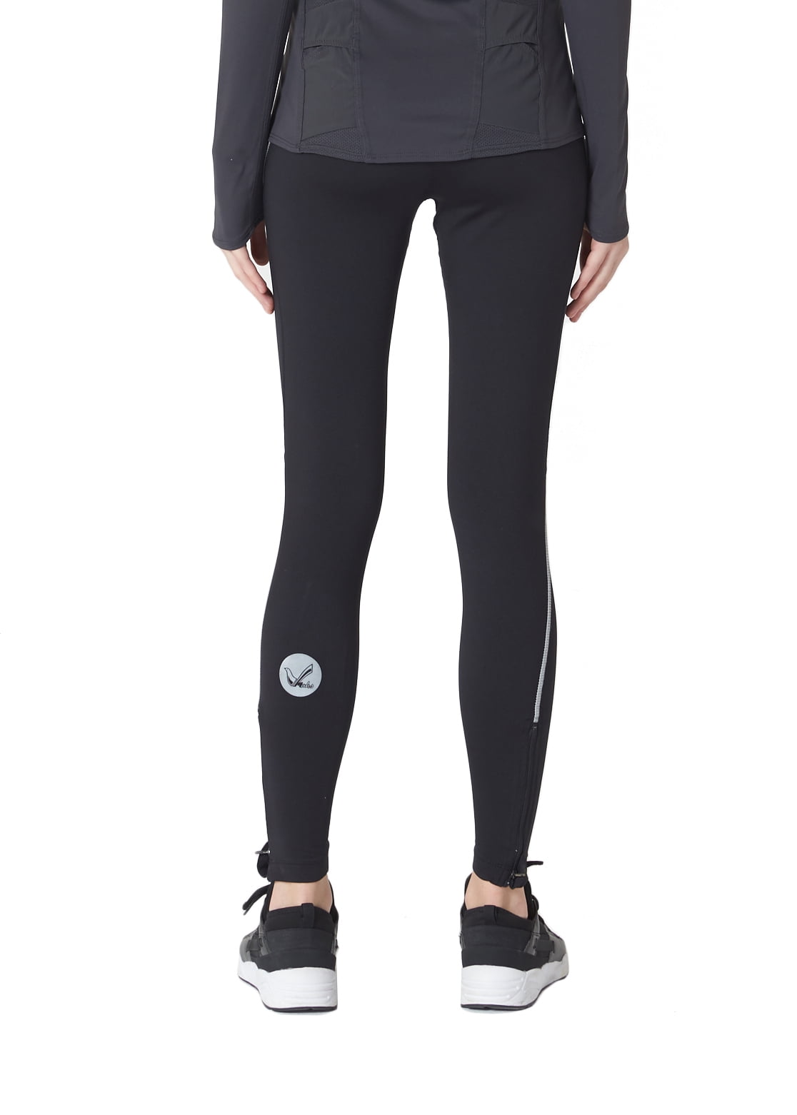 Women Elite Design Winter Thermal Running Tights Long Pants with Ankle  Zipper and Reflective Elements