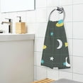 thumbnail image 6 of Alien Moon Star Outer Space Bath Hand Towel Soft Cotton Highly Absorbent Fingertip Towels for Bathroom Beach Kitchen Sports Gym Yoga Travel (2-Pieces Towel Sets, 28x16 inch), 6 of 7