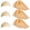 6 pcs, variant on Iceyyyy 8 Piece Bald Caps for Adults-Latex Bald Cap with Head Wig Cap Costume Accessories for Halloween Makeup Party Costume
