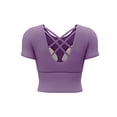 thumbnail image 6 of Lenago Women Tops Tops for Women Long Sleeve Breathable Shirt Fast Dry Workout Hiking Tops for Women Purple XL, 6 of 7