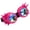 Pink, variant on LELINTA Vintage Rivet Diffraction Laser Goggles Welding SteampuLELINTA Glasses Rainbow Crystal Lens