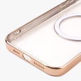 thumbnail image 4 of Dteck MagSafe Compatible Clear Case for iPhone 13 Pro Max, Slim Plating Transparent PC Cover Magnetic Rugged Case, Gold, 4 of 4