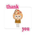 thumbnail image 1 of Food Pizza Vegetable Sausage Delicious UU Thank You Stickers Quote Grateful, 1 of 3
