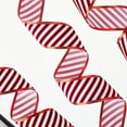 thumbnail image 5 of Red and White Stripe Christmas Ribbon, 2" x 30', by Holiday Time, 5 of 5