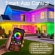 thumbnail image 3 of Luces exteriores permanentes Honche Multicolor 34m 72 LED, 3 of 6